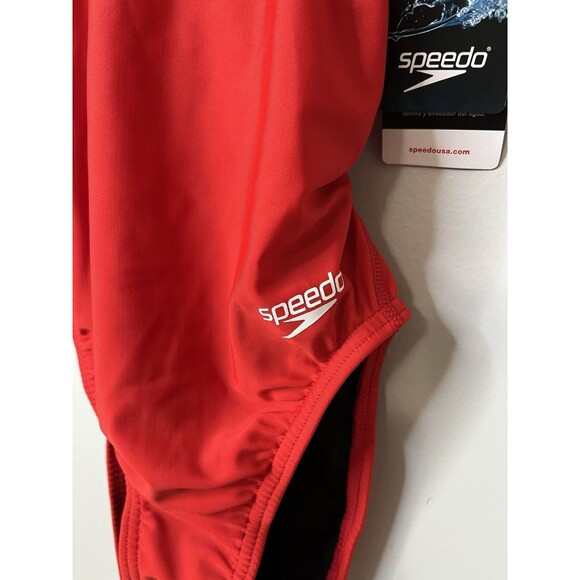 Speedo PRO LT One Piece Women’s Swimsuit Red Size 26 NWT - Picture 2 of 6